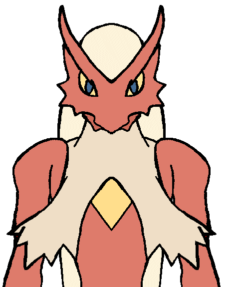 Blaziken de Frente (ccf)